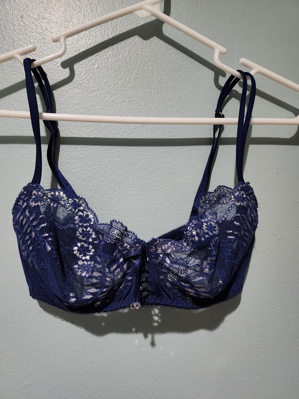 Victoria's Secret Navy Lace Balconette Bra